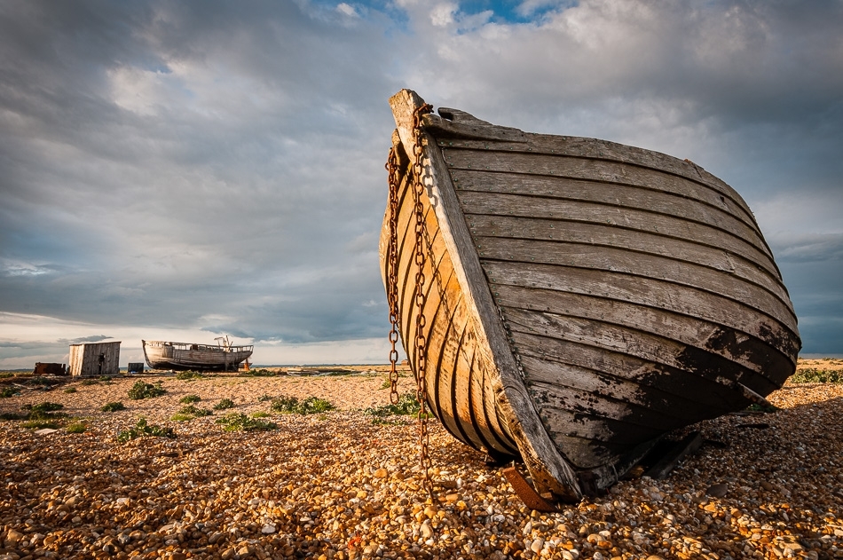 Abandoned fishing boats Dungeness, Kent