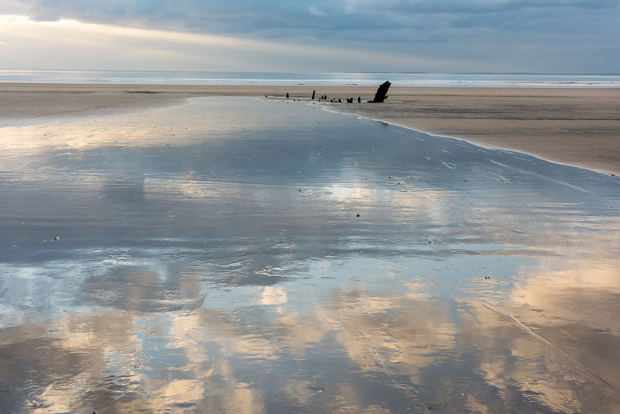 Gower reflection clouds