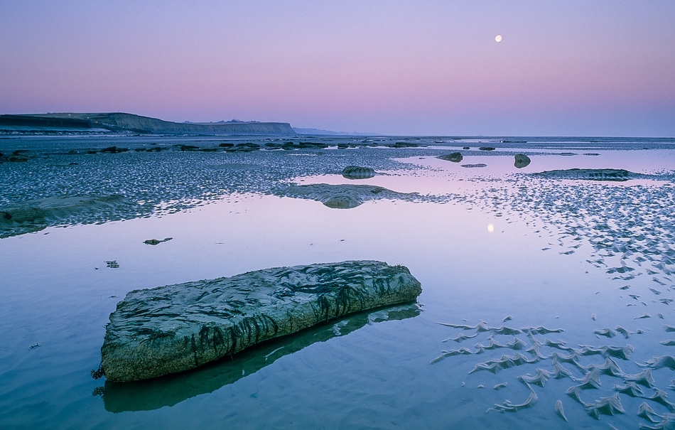 Moonset Reculver, Kent