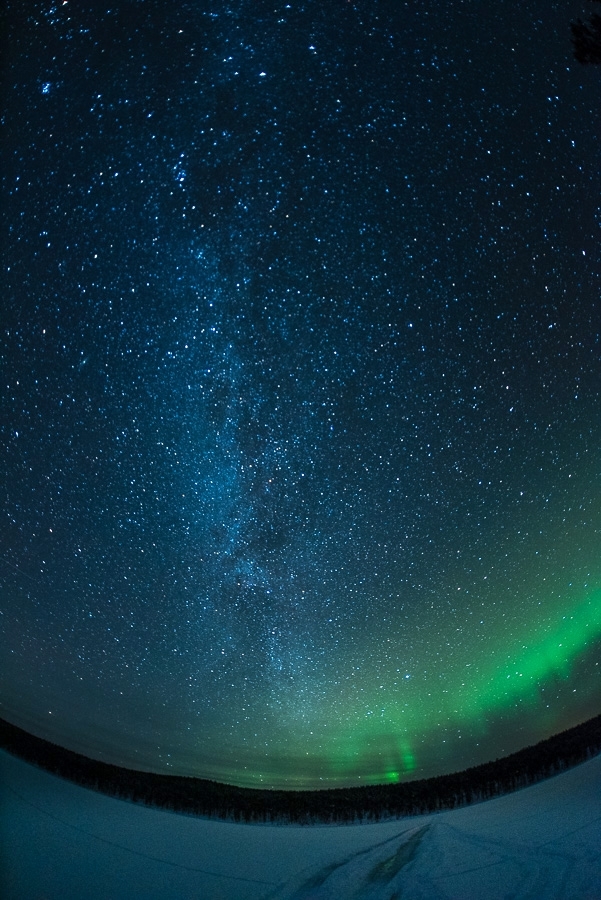Northern lights over Lemmenjoki National Park #1