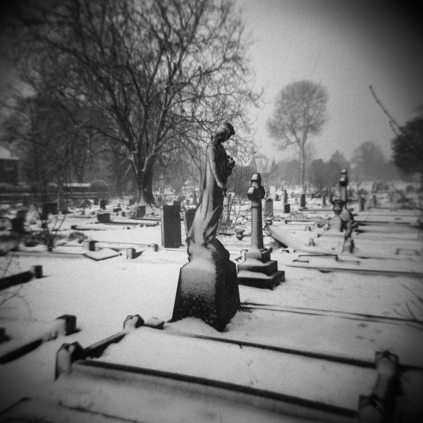 Cemetery statue