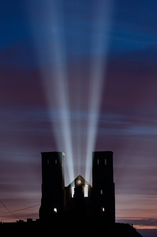 Night rays Reculver, Kent