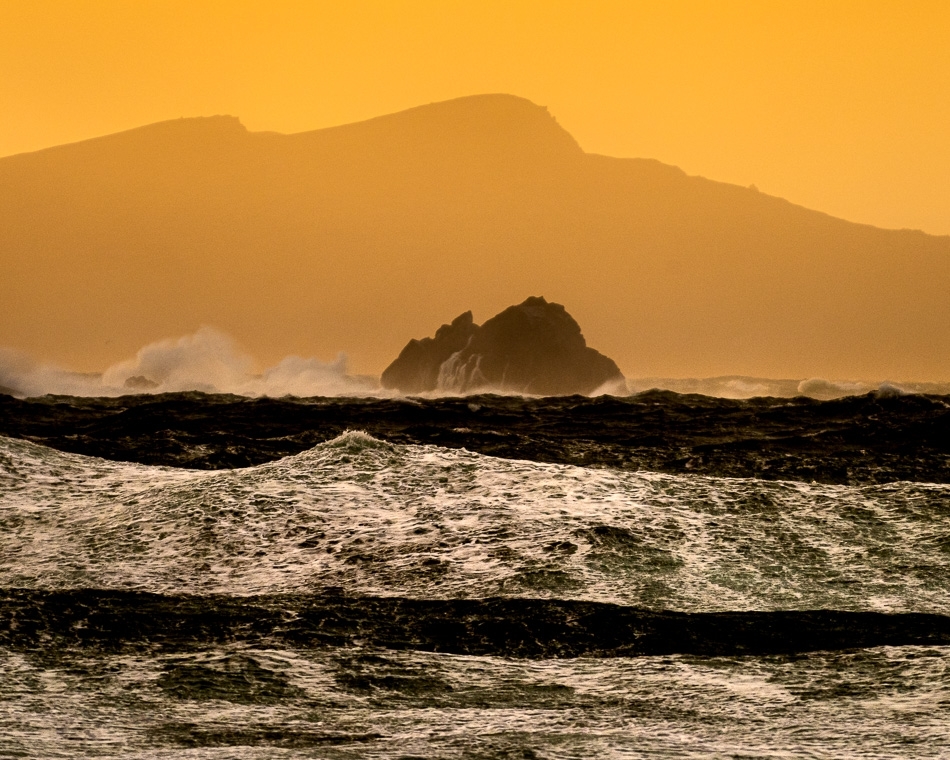 Ocean swell and islands Dingle Peninsula