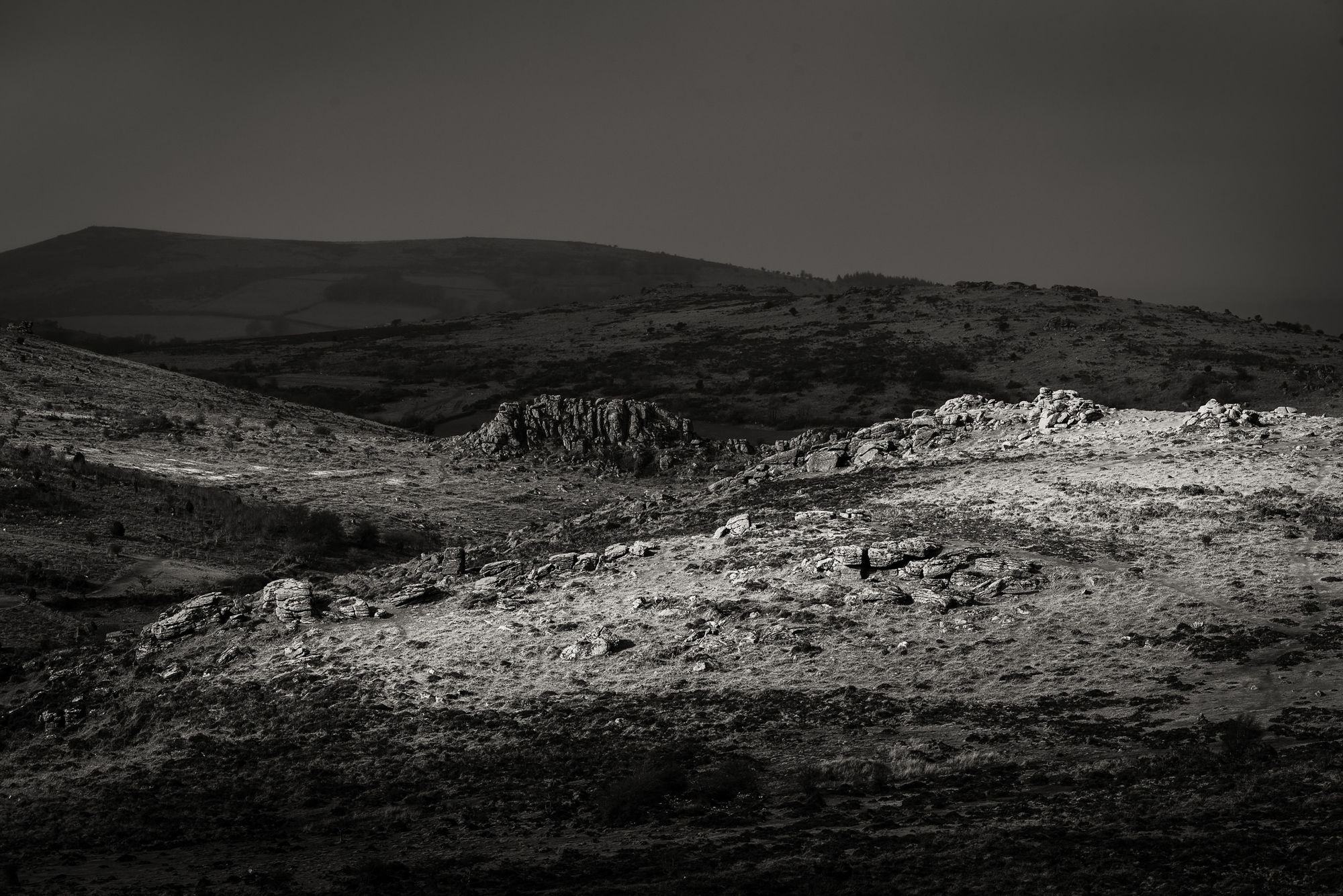 Dartmoor spotlight rocks