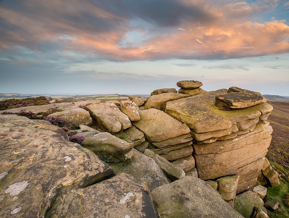 Derwent Edge sunset Peak District