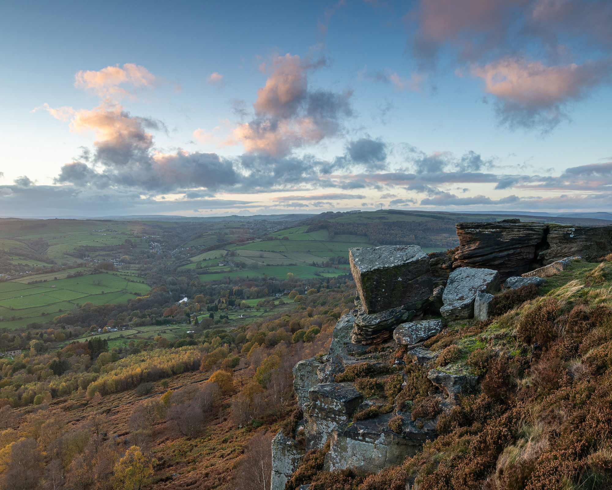 stanage dusk