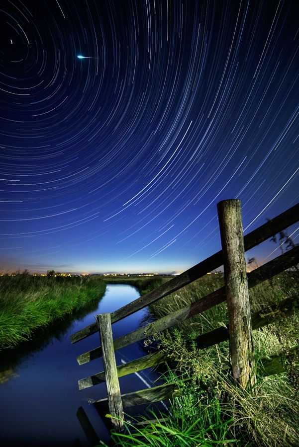 Star-trails and meteor