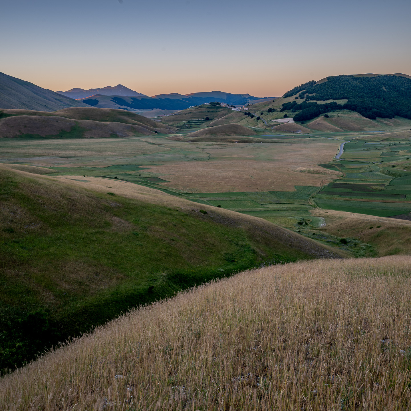 Umbria square dawn