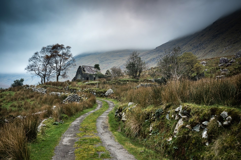 Abandoned cottage The Black Valley, Killarney