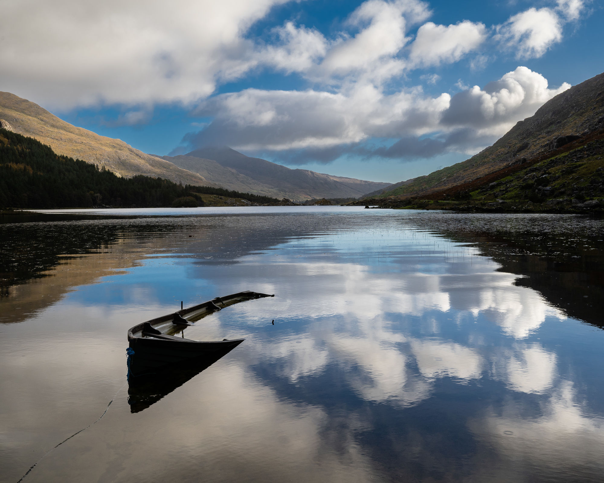 BV boat reflection