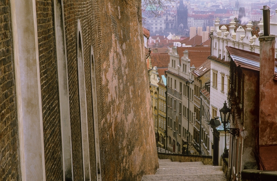 Prague Castle steps Prague, Czech Republic