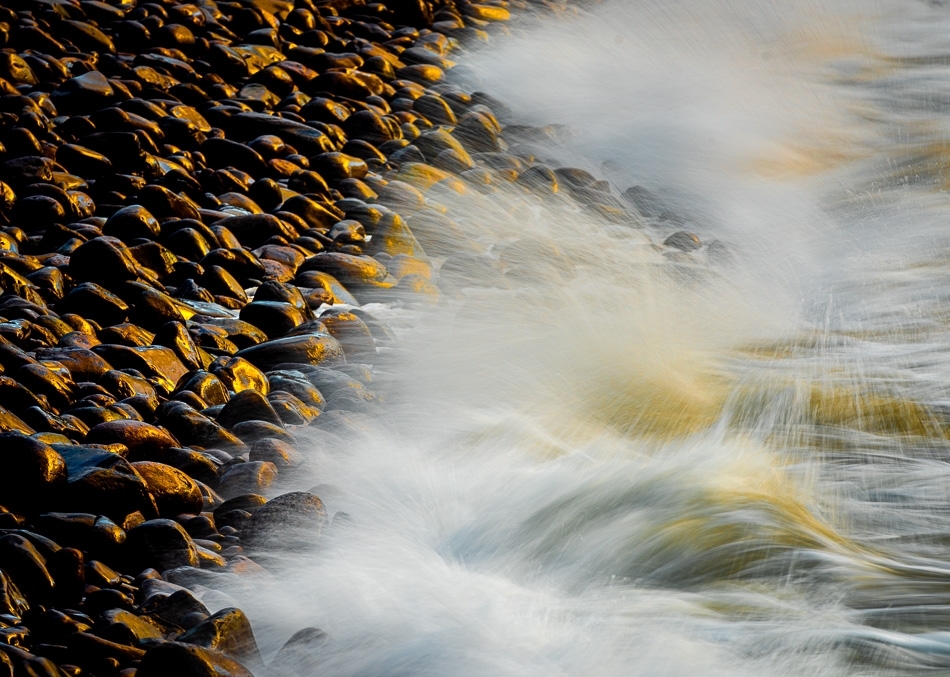 Waves and rocks at sunrise Dingle Peninsula